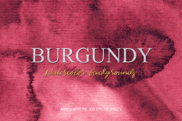 Download Watercolor Burgundy 15 Digital Paper - Premium Resources