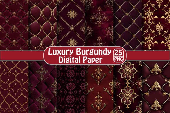 Download Luxury Burgundy Digital Paper - Burgundy digital paper Collection