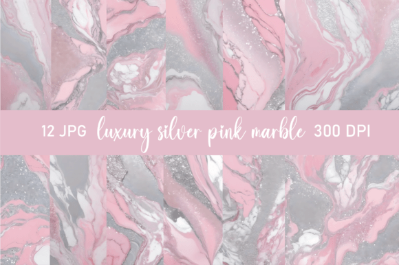 Download Luxury Pink &amp; Silver Glitter Marble - Silver glitter Collection