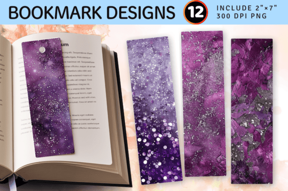 Download Plum and Silver Glitter PNG Bookmark Des - Silver glitter Collection