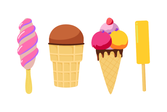 Download Dessert Ice Cream Design Vector - Ice cream design Collection