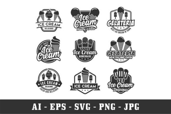 Download Ice Cream Design Vector Logo - Ice cream design Collection
