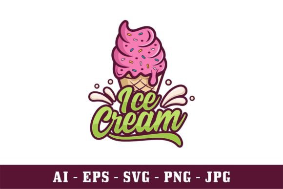 Download Ice Cream Design Logo Collectiction - Ice cream design Collection