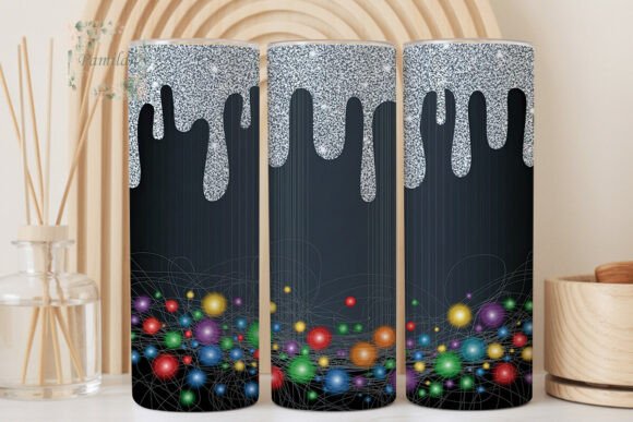 Download Festive Glitter Light 20oz Tumbler Wrap - Tumbler wrap Collection